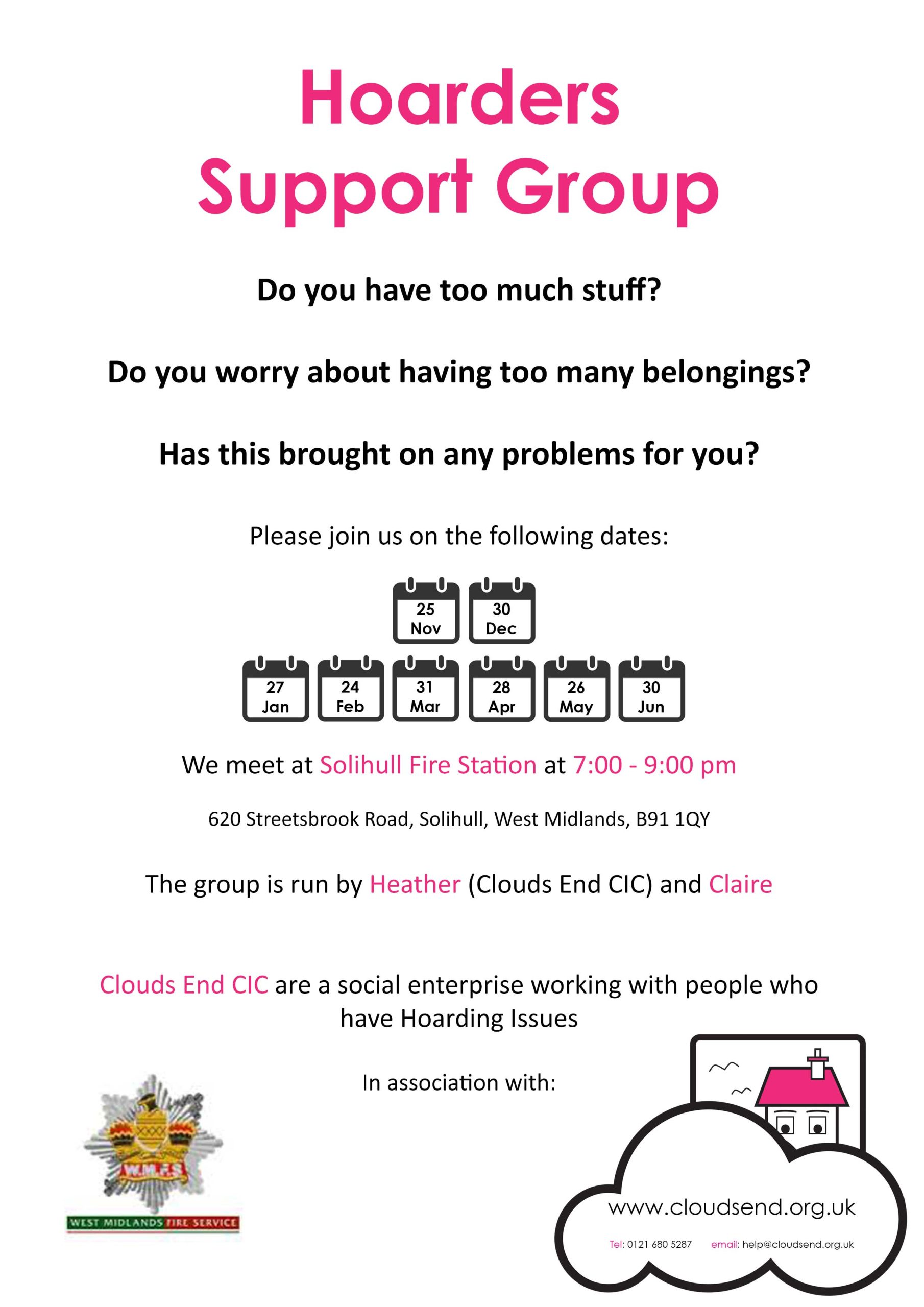 Featured image for “Clouds End Hoarding Support Group”